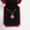 2020 Nueva Moda Mismo Estilo de TikTok Celebridad de Internet Collar Giratorio Colgante Giratorio para Mujer Circonita Acero de Titanio Moda Cadena para Clavícula