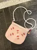 Bolsa de lona de manzana dulce y linda para niñas, nuevo modelo de verano 2026, alto atractivo estético, moderna, casual, bandolera de gran capacidad