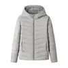 Chaqueta de plumón para mujer Colección Otoño/Invierno 2026, Chaqueta de plumón ligera con capucha, 90% plumón de pato blanco, Cálida y versátil, Abrigo de plumón moderno