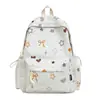 Mochila de alto valor, gran capacidad, estilo coreano, para estudiantes de primaria, verano, estampado de estrellas, mochila de doble hombro, estilo ins, mochila pequeña y fresca