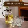 Copos de Água de Vidro Estilo Chinês para Uso Doméstico, Conjunto de Copos para Sala de Estar, Resistente a Altas Temperaturas, para Receber Convidados, Fazer Chá, Beber Água, Conjunto de Chá de Alta Qualidade