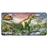 Placa decorativa de metal estaño personalizada creativa serie Jurassic en stock directo de fábrica Amazon AliExpress