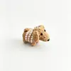Serie de Mini Muñecas de Ganchillo Terminadas Cabeza de Animal Lindo de Dibujos Animados Cachorro Pez Tropical Colgante Bolsa Colgante para Coche