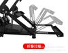 Silla giratoria plegable de oficina para deportes electrónicos ARTcockpit con chasis en X y piezas fijas ajustables en la parte trasera para simulador de carreras.