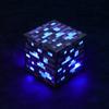 Lámpara de Mineral de Minecraft Azul Mina Mina de Oro Mina Verde Mina Roja Luz Nocturna de Dormitorio Lámpara de Ambiente Lámpara Cuadrada de Cuatro Colores