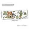 Novos Adesivos de Parede Decorativos Criativos de Animais da Floresta e Borboletas para Decoração de Quarto e Sala de Estar, Adesivos de Parede Autoadesivos