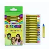 Sets de crayones de 6 y 12 colores de gran venta transfronteriza para niños, Pintura facial lavable para niños, Pintura facial para escenarios