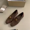 Primer Encuentro Temporada Yangqi Zapatos de Vestir Individuales para Mujer 2024 Nuevos Mocasines de Primavera y Otoño Zapatos Planos Casuales Slip-on