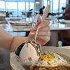 Colher Grande para Servir para Uso Doméstico, Colher de Servir de Alta Qualidade com Cabo Longo para Hotel Restaurante Self-Service, Colher Comunal, Colher para Picar Peixe