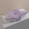 Almohada de Espuma Viscoelástica para Comercio Exterior de Amazon Forma de Mariposa Protección de Vértebras Cervicales Almohada con Cuernos Ergonómica Multifuncional para Dormir de Lado