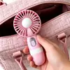 Ventilador de mano portátil con pantalla digital inteligente y base soporte para teléfono móvil, 10 velocidades de viento ajustables, carga de escritorio, ventilador pequeño