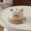 Sombrero de Pescador de Pana para Bebé de Otoño al por Mayor Suave Lindo Dibujos Animados Sombrero Infantil Estilo Japonés y Coreano Unisex Sombrero de Cubo para Niños