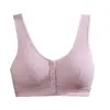 Talla Extra Grande Sujetador con Cierre Frontal para Mujer de Mediana Edad y Adultos Mayores, Chaleco-Sujetador Jacquard Anti-caída