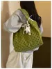 Bolso tote minimalista de lunares transfronterizo para mujer, nueva colección 2026, bolso de mano y bandolera versátil de alta gama de pana