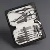 Fábrica direta cortadores de unhas de aço inoxidável cortadores de unhas conjunto 7 peças conjunto de ferramentas de unha impresso presente LOGO