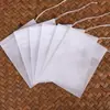 Bolsas de té con cordón no tejidas de 10*12, Desechables 100 Bolsas Filtro para Sopa y Decocción, Bolsas para Condimentar Estofados y Sopas