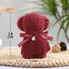 Toalla de Oso Regalo de Acompañamiento de Boda Toalla Cuadrada Pequeña Tienda Grande Feliz Regalo de Retorno Dama de Honor Toalla de Vellón Coral para Boda