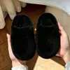 Pantuflas de algodón para niños, diseño de lazo lindo, nueva colección otoño/invierno 2026, pantuflas de invierno para interior con suelas antideslizantes y forro de felpa