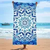 Toalla de Playa de Microfibra Transfronteriza Suave Absorbente Secado Rápido Chal Deportivo Toalla Secado Rápido Natación Toalla de Baño Estampada