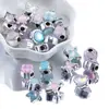Cuentas ABS con Cuentas Animal Conejo Estrella Corazón Planta Cuentas Sueltas DIY Perforadas Accesorios para Collares Pulseras Joyería