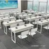Mesas de Entrenamiento para Instituciones Educativas, Mesas de Conferencia, Mesas de Manicura, Pupitres para Clases de Tutoría para Estudiantes de Primaria y Secundaria Mesa Larga Modular para Conferencias
