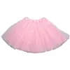 Saia de Gaze Infantil Saia Tutu Saia de Princesa Saia de Tule de Três Camadas Saia Curta Saia de Performance de Dança Ballet Saia Grande
