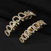 Ebay Amazon Más Vendido Hip-Hop Dorado Diamante Brillante Rapper de Hip-Hop Accesorios Decorativos de Parrilla de Ocho Dientes