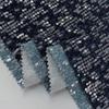 Patrón de Mil Pájaros Lentejuela Denim Desgastado Productos Europeos Comercio Exterior Transfronterizo Nuevo Tejido de Denim Bordado con Lentejuelas Venta al por Mayor