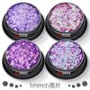 Traje de cores gradientes com lantejoulas pequenas mistas 1m +2m +3m transfronteiriço glitter glitter pó de glitter esmalte em gel material atacado