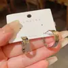 Pendientes de aro metálicos geométricos de moda, simples y versátiles, con un diseño único, elegantes y a la moda, pendientes minimalistas de nicho