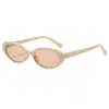 Nuevas Gafas de Sol Degradadas de Moda, Estilo Popular de Influencer, Gafas de Sol Versátiles para Hombres y Mujeres, Gafas de Sol Pequeñas Ovaladas Estilo Urbano