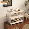 Portavasos de Acrílico de Escritorio Almacenamiento de Vasos de Agua Estante de Almacenamiento de Cocina Estante para Tazas de Mesa de Comedor Taza de Café Taza de Té de Múltiples Capas Estante para Juego de Té