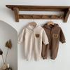 Macacão de Fleece Espesso para Crianças 2026 para Outono e Inverno, Macacão com Tema de Urso para Recém-Nascidos, Macacão com Forro de Fleece para Meninos e Meninas