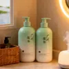 Botella Personalizada de 500 ml con Gradiente Mate para Champú Acondicionador, Botella para Loción Corporal y Gel de Ducha con Textura Similar a un Cepillo de Dientes Pet28