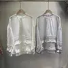 Camisa de Manga Larga Patchwork Holgada Adelgazante Estilo Corte de Primavera Temprana 2026 para Mujer con Diseño Único