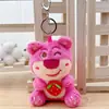 Lindo Bufanda Azul Marino Pato Peluche Colgante Llavero Decoración para Bolso de Pareja Muñeca Juguete Pequeño Juguete de Peluche
