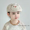 Gorros para Niños Otoño Invierno Cálido Gorra Adelantada Elegante Versátil Boina para Bebé Gorra Plana Ajustable Gorros para Niños y Niñas