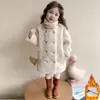 Abrigo de piel para niña, nueva colección otoño/invierno 2026, abrigo de invierno elegante y cálido para niños, ropa exterior a la moda
