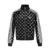 Chaqueta retro americana de lunares y rayas, unisex, otoño e invierno 2026, cárdigan de bloques de color, abrigo casual holgado, moderno