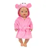 Venta Caliente Transfronteriza Ropa para Muñeca de Verano de 43 CM Vestido Temático con Capucha Animal de Dibujos Animados Lindo Pijama Al por Mayor