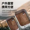 Tabla de Cortar Estilo Japonés para Exteriores Suministros de Camping Mini Tabla de Cortar Madera Maciza para Hornear Tabla para Bistec Sushi Pizza Bandeja Tabla de Cortar
