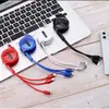 Cable de datos Pinou de uno a tres cable de carga telescópico tres en uno usb teléfono móvil carga rápida de uno a tres personalización de regalo