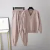 Otoño e Invierno comercio exterior nuevo conjunto de pantalón de harén y suéter pullover casual ruso de dos piezas AliExpress