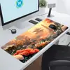 Mouse Pad Exclusivo Transfronteiriço para a Floresta Periférica, Grande, de Alta Qualidade, Espessado e Resistente a Manchas com Bordas Densas