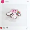 Clipe de PP Sanrio de Verão Desenho Animado Periférico Acrílico Dupla Face Simples e Fofo Kuromi Clipe Organizador de Provas