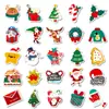 Pegatinas de Navidad, Campanas de Aspecto Elevado, Calcetines de Muñeco de Nieve, Pegatinas de Papá Noel, Materiales para Manualidades DIY, Pegatinas Creativas