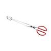 Pinza para Carbón de Acero Inoxidable, Pinza para Carbón para Barbacoa al Aire Libre, Pinza de Tijera para Alimentos de Cocina, Pinza Extensible para Fuego, Pinza para Carbón