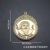 Latão Gengis Khan Cabeça do Senhor Sagrado Pendurado Estilo Étnico Mongol Etiqueta Cobre Puro Velho Criativo Pequeno Presente Pingente