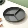 Juego de Platos para Cena con Etiquetado Transfronterizo Plato Plástico Vajilla Doméstica Plato para Cena Compartimentado Paja de Trigo Plato Redondo para Cena Infantil