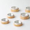 Caja de Crema de Aluminio Todo Bambú 15g 30g Caja de Crema de Bambú Natural DIY Crema para Ojos Crema de Lithospermum Sub-Botella Portátil